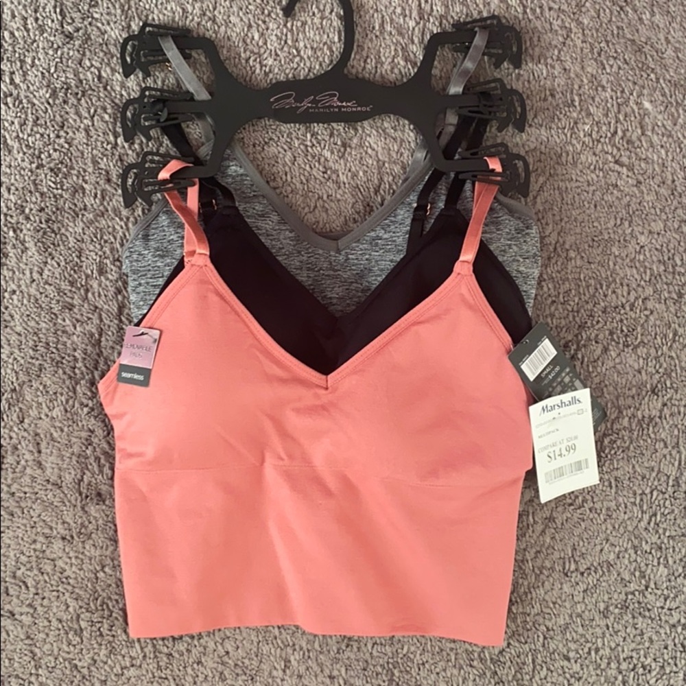 Multipack seamless cropped-cami sports bras
